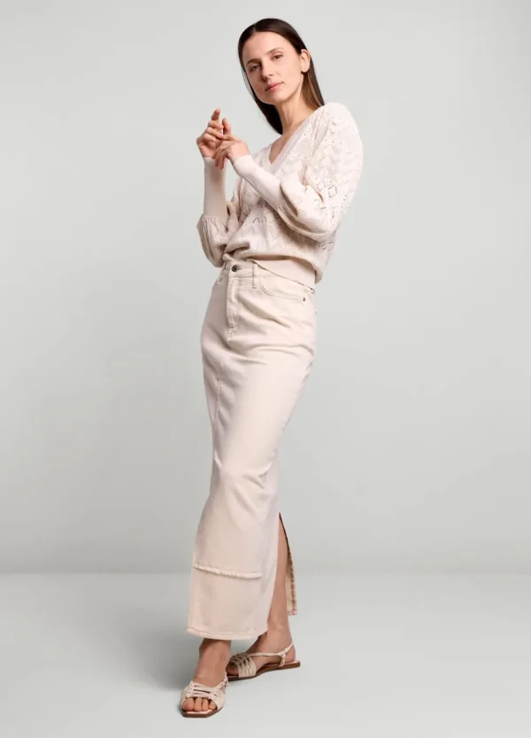 Vrouwen Summum Woman Tops & T-Shirts | Ajour Gebreid Truitje