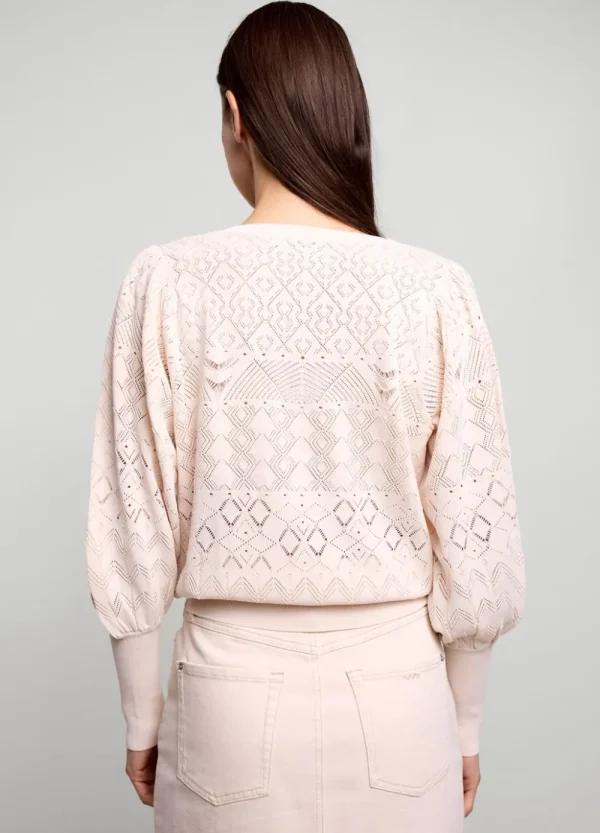 Vrouwen Summum Woman Tops & T-Shirts | Ajour Gebreid Truitje