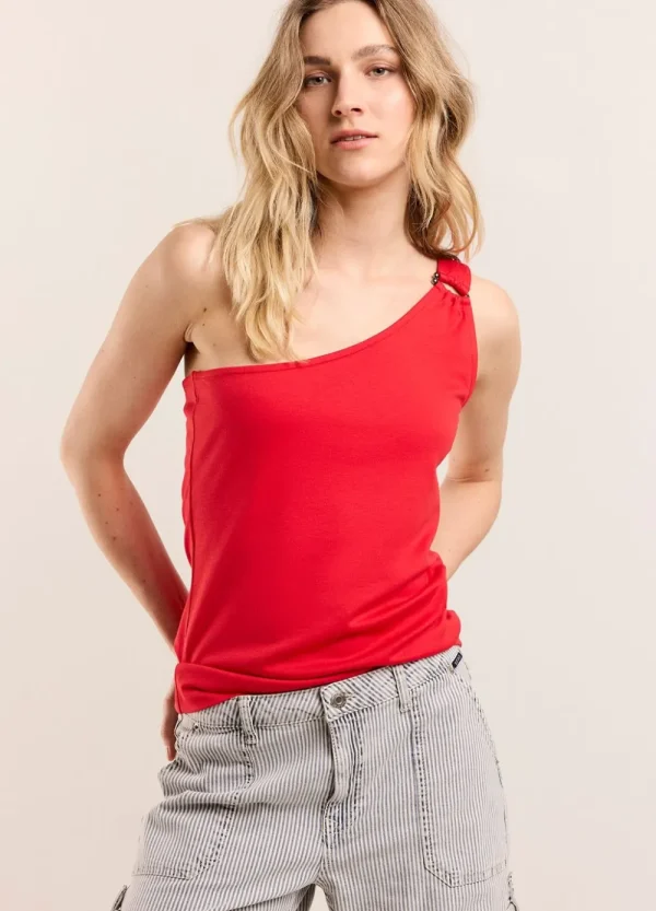 Vrouwen Summum Woman Tops & T-Shirts | Asymmetrisch Singlet