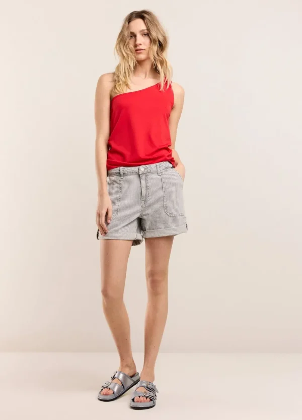 Vrouwen Summum Woman Tops & T-Shirts | Asymmetrisch Singlet