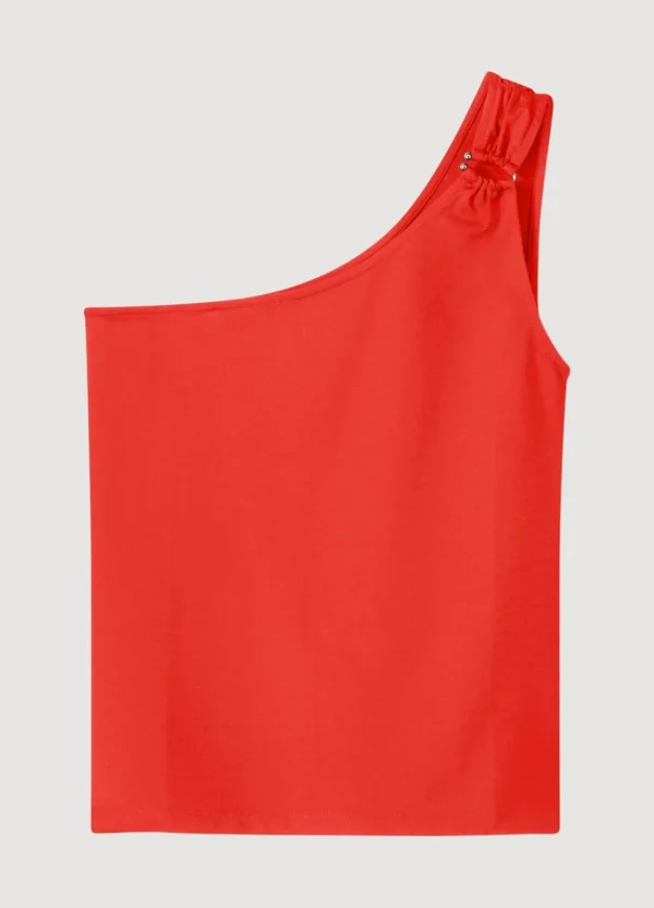 Vrouwen Summum Woman Tops & T-Shirts | Asymmetrisch Singlet