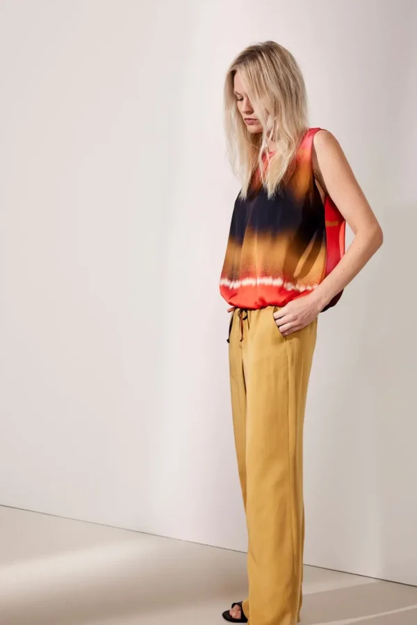 Vrouwen Summum Woman Tops & T-Shirts | Bedrukte Mouwloze Top