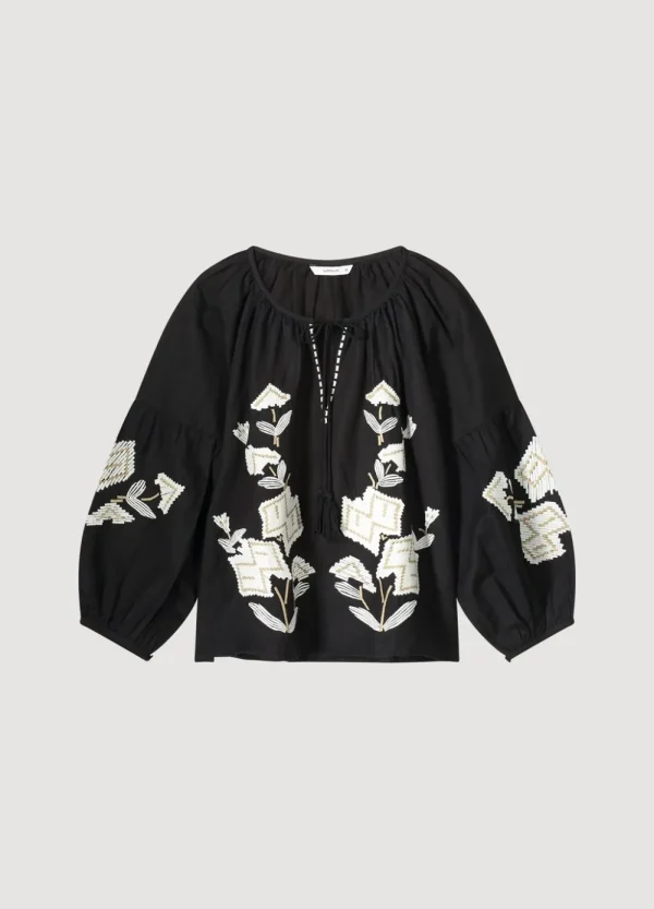 Vrouwen Summum Woman Blouses | Blouse In Linnenmix