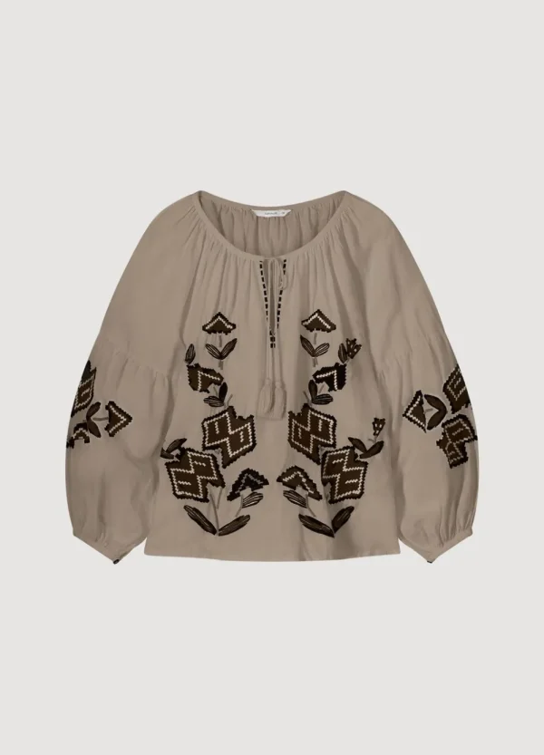 Vrouwen Summum Woman Blouses | Blouse In Linnenmix
