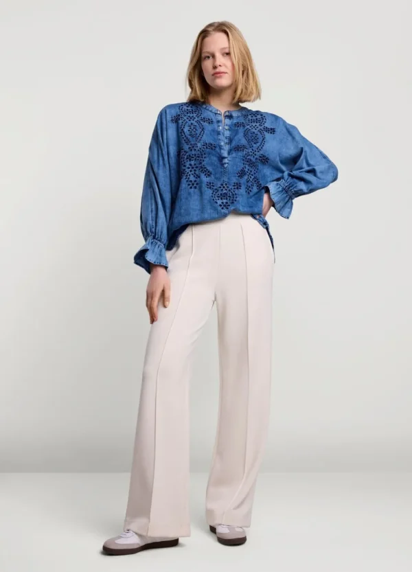 Vrouwen Summum Woman Blouses | Blouse Met Broderie Anglaise