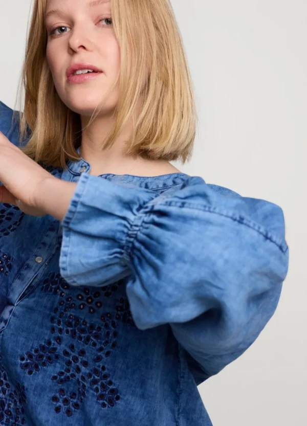 Vrouwen Summum Woman Blouses | Blouse Met Broderie Anglaise