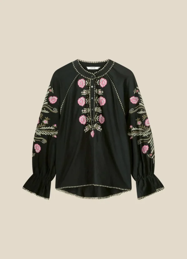 Vrouwen Summum Woman Blouses | Blouse Met Gebloemd Borduurwerk