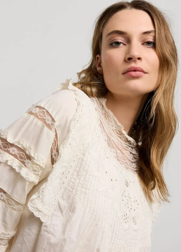Vrouwen Summum Woman Blouses | Blouse Met Kant