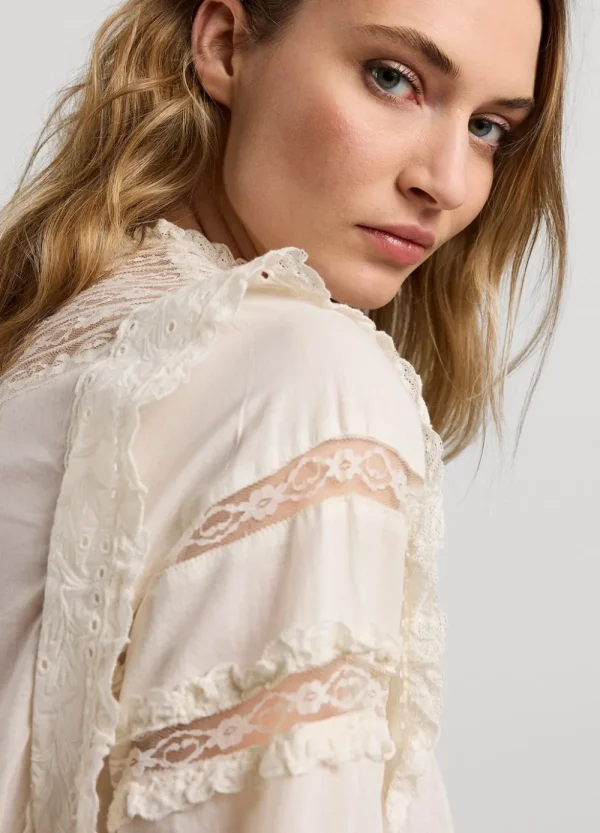 Vrouwen Summum Woman Blouses | Blouse Met Kant