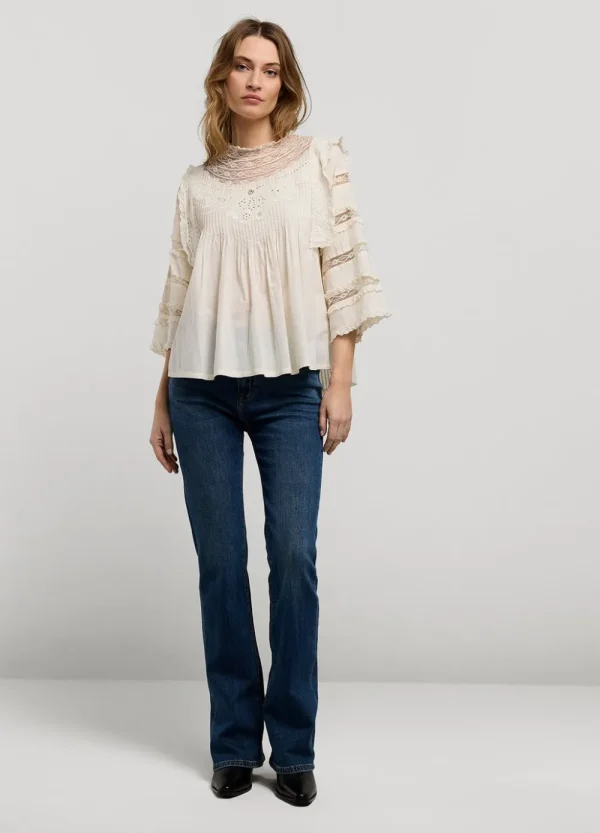 Vrouwen Summum Woman Blouses | Blouse Met Kant