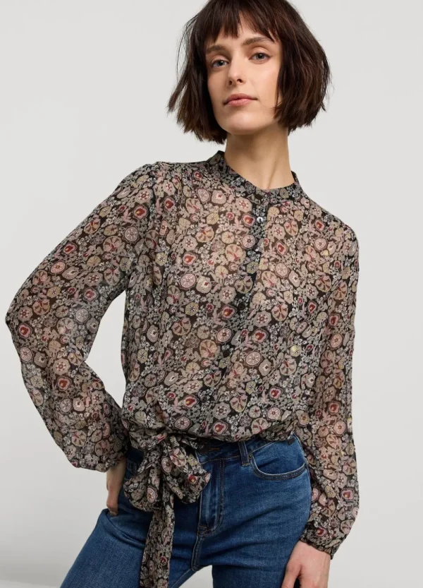 Vrouwen Summum Woman Tops & T-Shirts | Blouse Met Tailleband