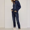 Vrouwen Summum Woman Broeken & Jumpsuits | Blue Daze Denim Tapered Jeans