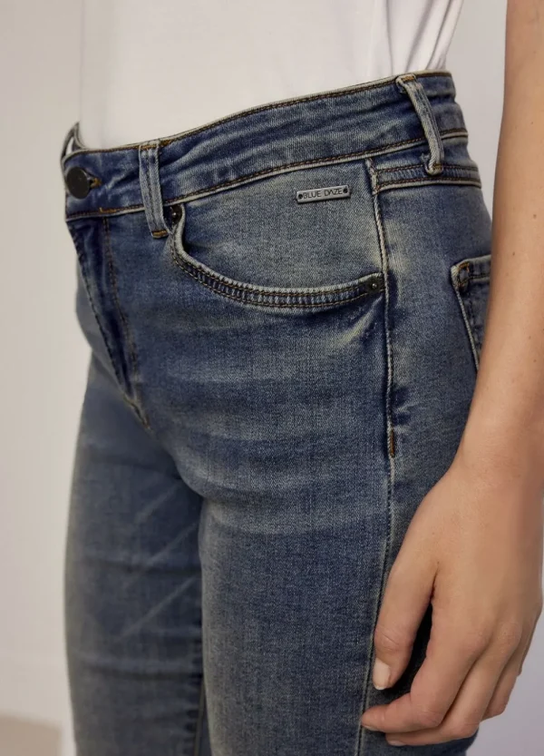 Vrouwen Summum Woman Broeken & Jumpsuits | Blue Daze Denim Tapered Jeans