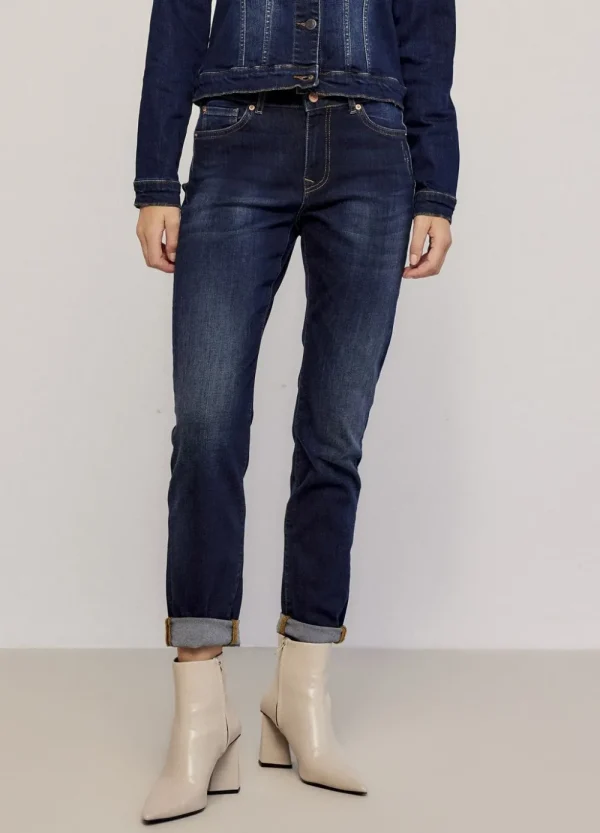 Vrouwen Summum Woman Broeken & Jumpsuits | Blue Daze Denim Tapered Jeans