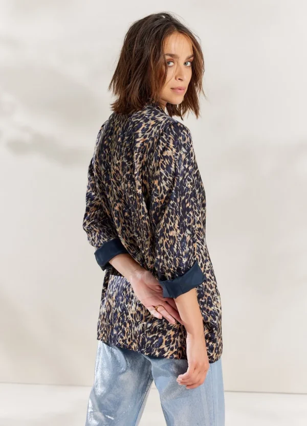 Vrouwen Summum Woman Blazers & Jasjes | Boyfriend Blazer Met Print