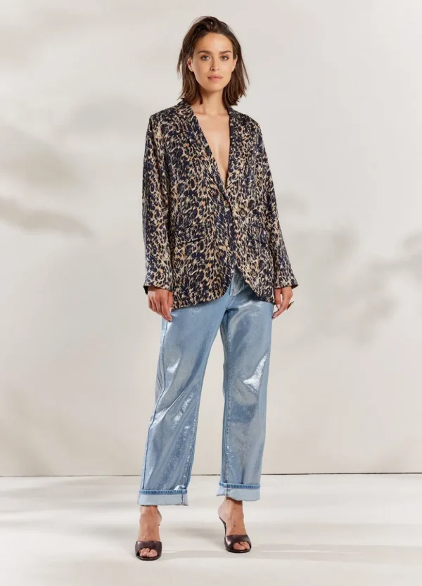 Vrouwen Summum Woman Blazers & Jasjes | Boyfriend Blazer Met Print