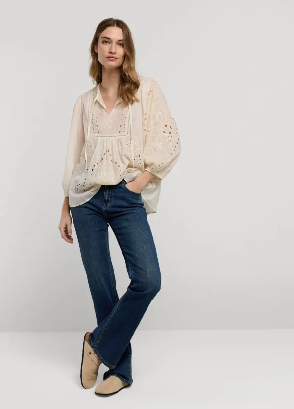 Vrouwen Summum Woman Blouses | Broderie Anglaise Top