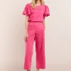 Vrouwen Summum Woman Broeken & Jumpsuits | Broek Met 7/8E Rechte Pijp