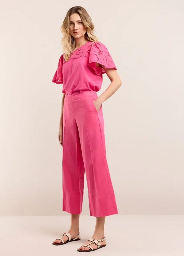 Vrouwen Summum Woman Broeken & Jumpsuits | Broek Met 7/8E Rechte Pijp