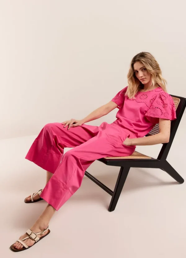 Vrouwen Summum Woman Broeken & Jumpsuits | Broek Met 7/8E Rechte Pijp