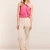 Vrouwen Summum Woman Broeken & Jumpsuits | Broek Met Metallic Streep