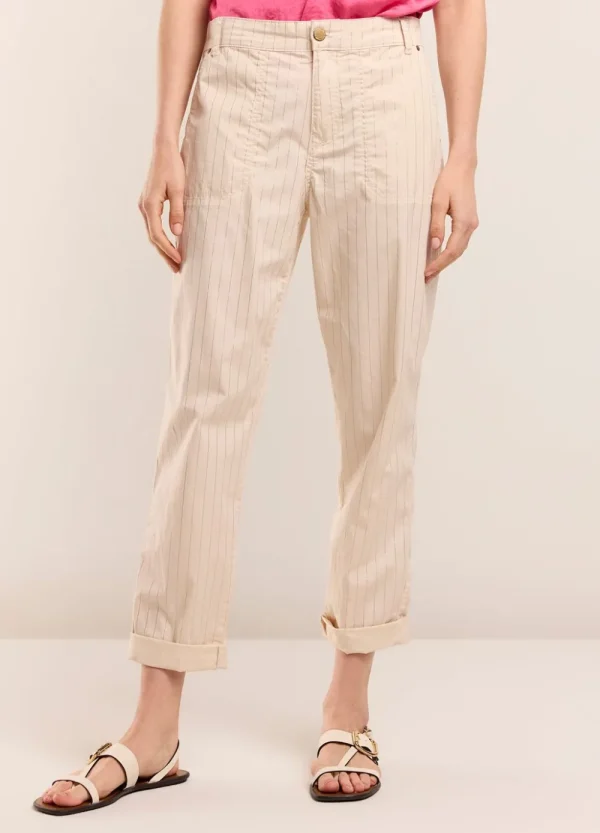 Vrouwen Summum Woman Broeken & Jumpsuits | Broek Met Metallic Streep