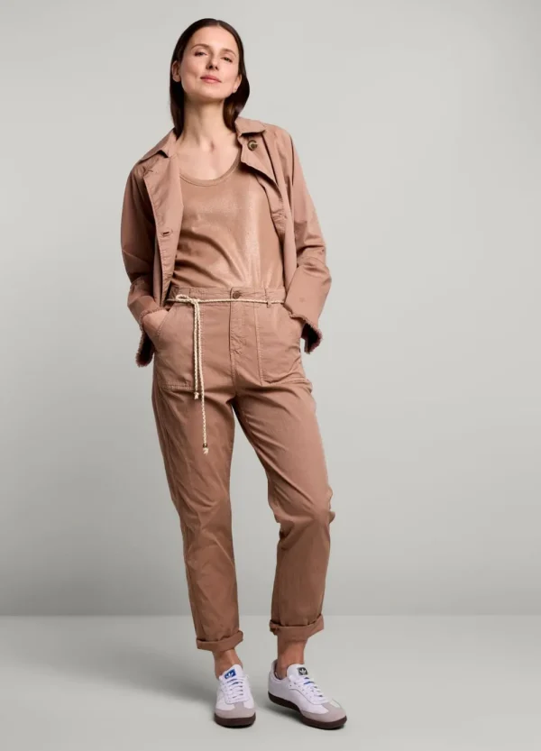 Vrouwen Summum Woman Broeken & Jumpsuits | Broek Met Opgestikte Zakken