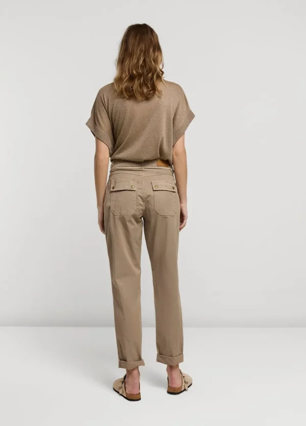 Vrouwen Summum Woman Broeken & Jumpsuits | Broek Met Opgestikte Zakken
