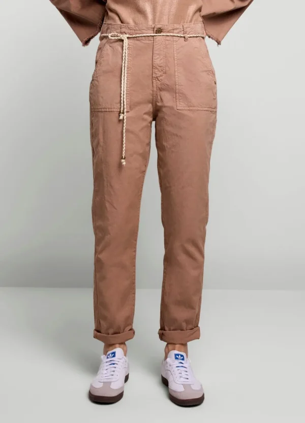 Vrouwen Summum Woman Broeken & Jumpsuits | Broek Met Opgestikte Zakken