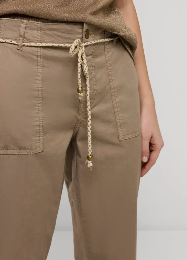 Vrouwen Summum Woman Broeken & Jumpsuits | Broek Met Opgestikte Zakken