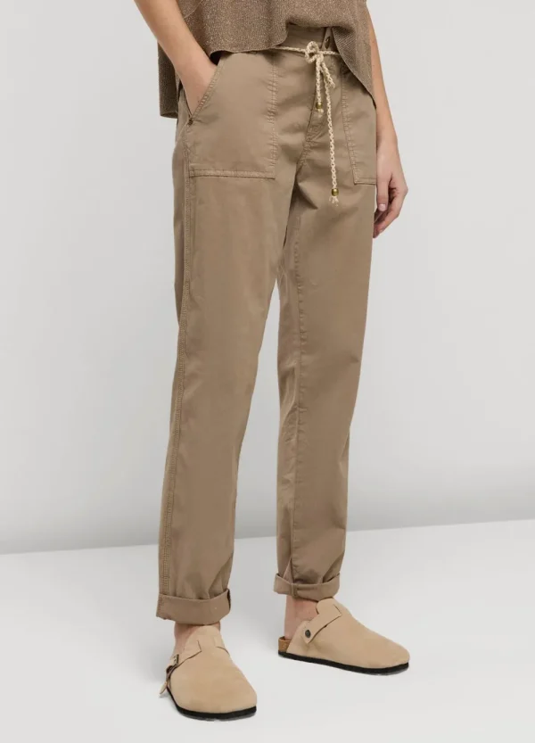 Vrouwen Summum Woman Broeken & Jumpsuits | Broek Met Opgestikte Zakken