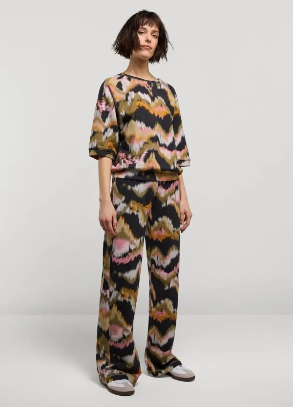 Vrouwen Summum Woman Broeken & Jumpsuits | Broek Met Waterverf-Print