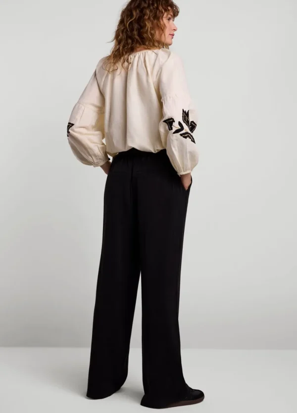 Vrouwen Summum Woman Broeken & Jumpsuits | Broek Met Wijde Pijpen