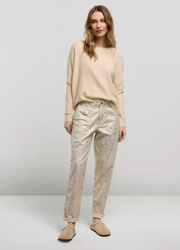 Vrouwen Summum Woman Broeken & Jumpsuits | Broek Metallic Print