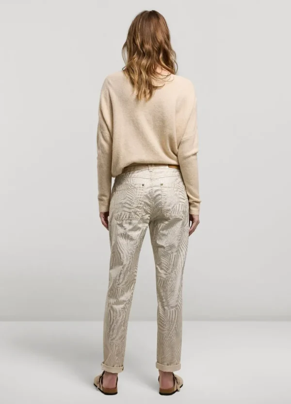 Vrouwen Summum Woman Broeken & Jumpsuits | Broek Metallic Print