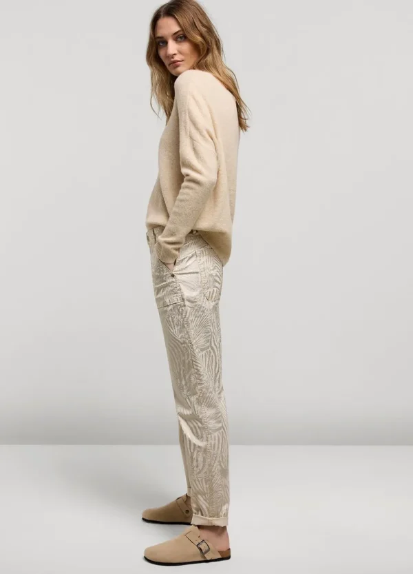 Vrouwen Summum Woman Broeken & Jumpsuits | Broek Metallic Print