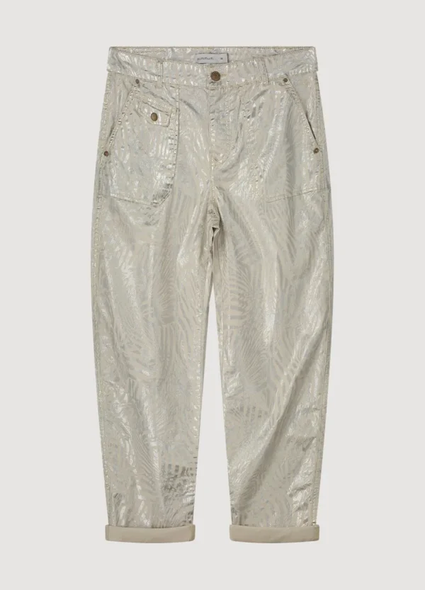 Vrouwen Summum Woman Broeken & Jumpsuits | Broek Metallic Print
