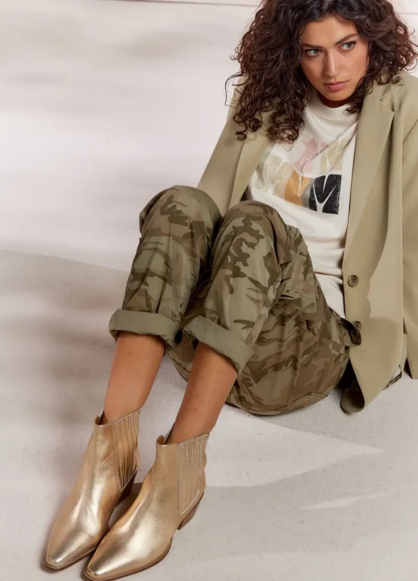 Vrouwen Summum Woman Broeken & Jumpsuits | Camouflage Cargobroek