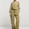 Vrouwen Summum Woman Broeken & Jumpsuits | Cargobroek Elastische Taille