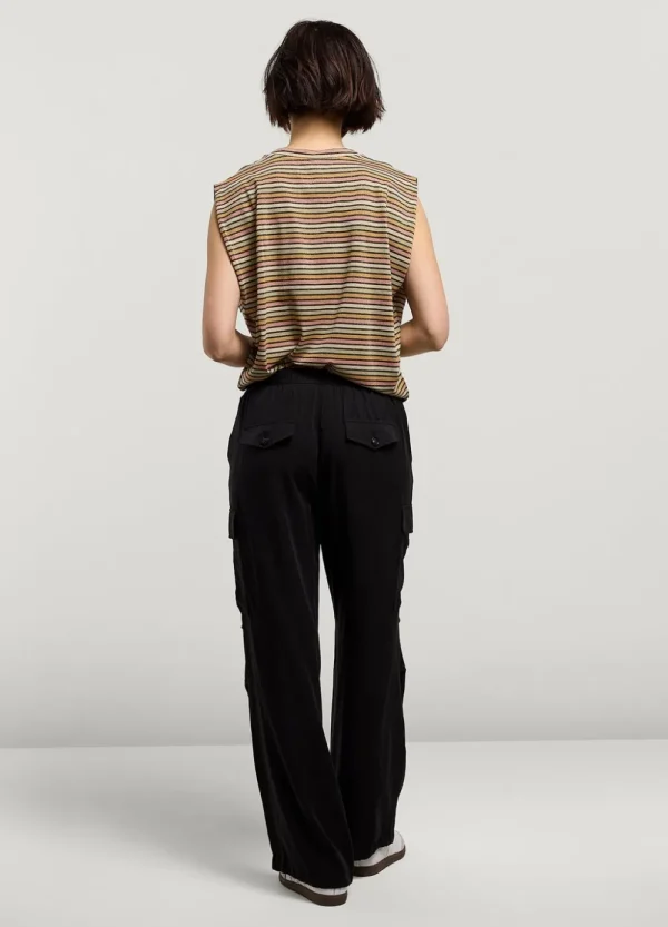 Vrouwen Summum Woman Broeken & Jumpsuits | Cargobroek Elastische Taille
