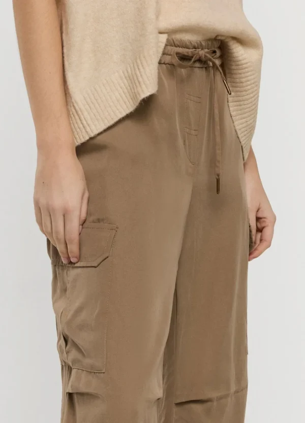Vrouwen Summum Woman Broeken & Jumpsuits | Cargobroek Elastische Taille