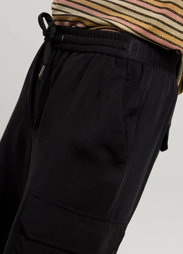 Vrouwen Summum Woman Broeken & Jumpsuits | Cargobroek Elastische Taille