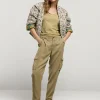 Vrouwen Summum Woman Broeken & Jumpsuits | Cargobroek Met Strik