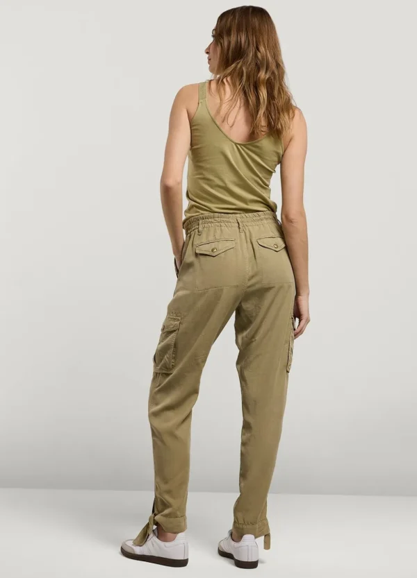 Vrouwen Summum Woman Broeken & Jumpsuits | Cargobroek Met Strik