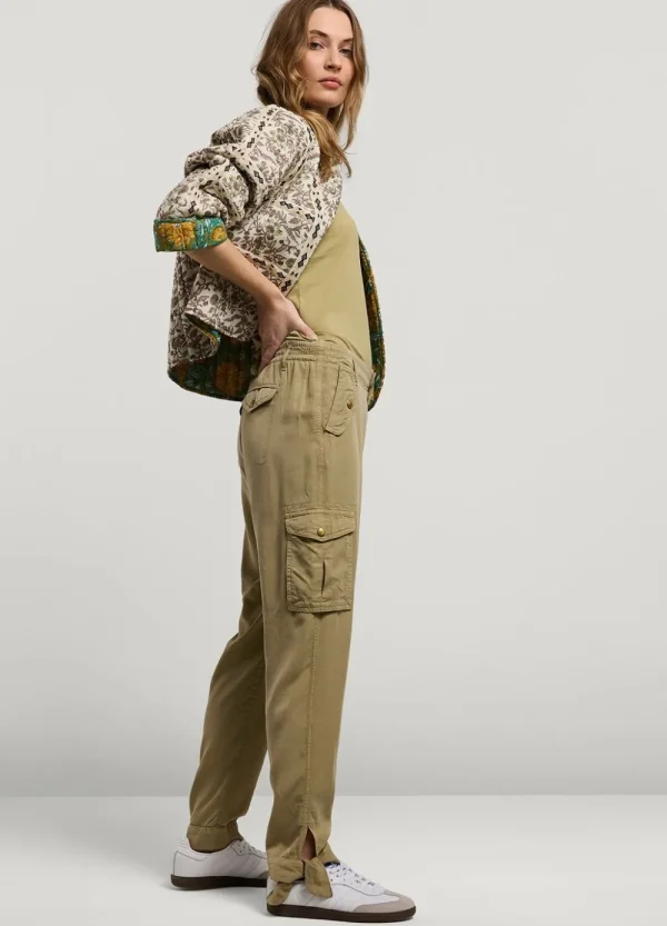 Vrouwen Summum Woman Broeken & Jumpsuits | Cargobroek Met Strik