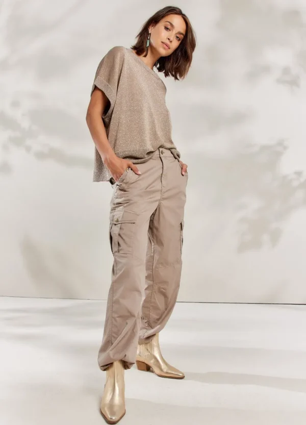 Vrouwen Summum Woman Broeken & Jumpsuits | Cargobroek Rechte Pijp