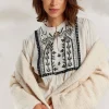 Vrouwen Summum Woman Blouses | Contrast Top