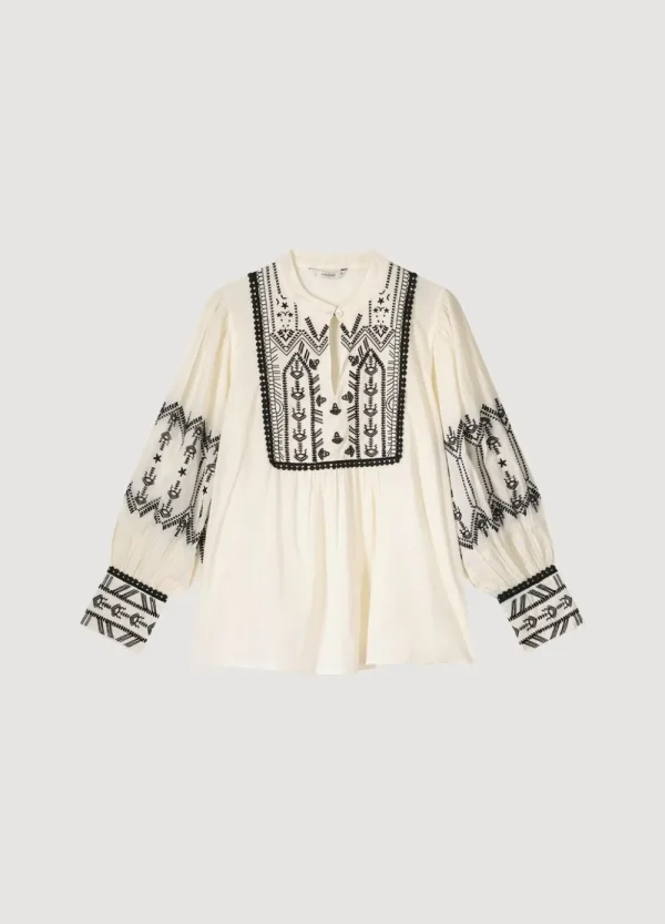 Vrouwen Summum Woman Blouses | Contrast Top
