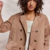 Vrouwen Summum Woman Jassen | Cropped Trenchcoat