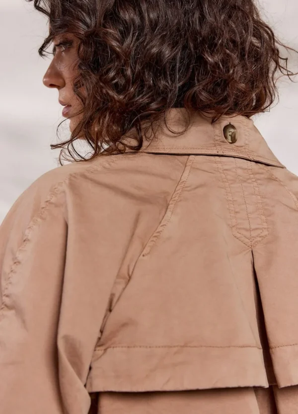 Vrouwen Summum Woman Jassen | Cropped Trenchcoat